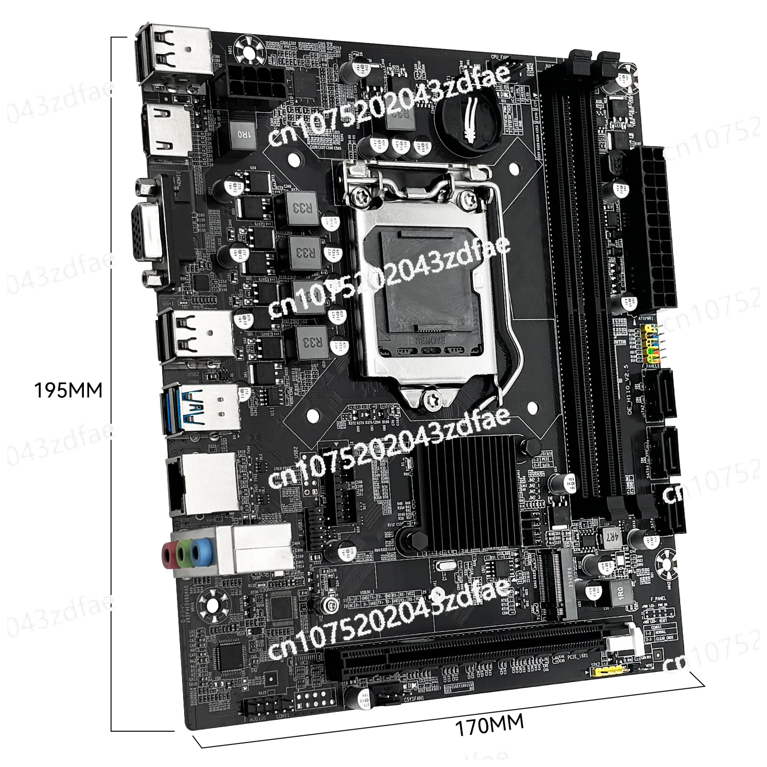 MACHINIST H110 Motherboard Supports LGA 1151 Intel Core CPU  DDR4 RAM And M.2 NVME SDD VGA HDMI