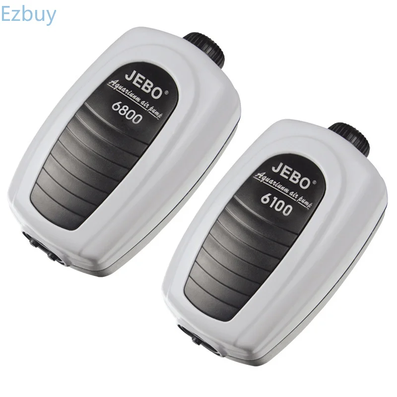 JEBO Ultra Silent Aquarium Air Pump Compressor Oxygen pump Single & Double Outlet 220-240V Adjustable Volume