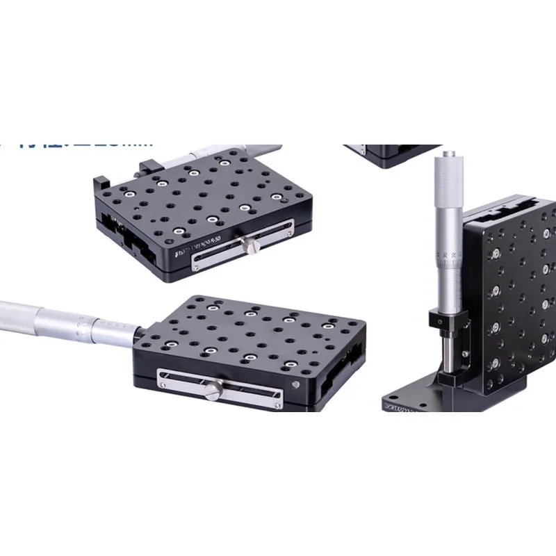 Translation table stroke 50mm cross roller guide table size 90 × 115 mobile table