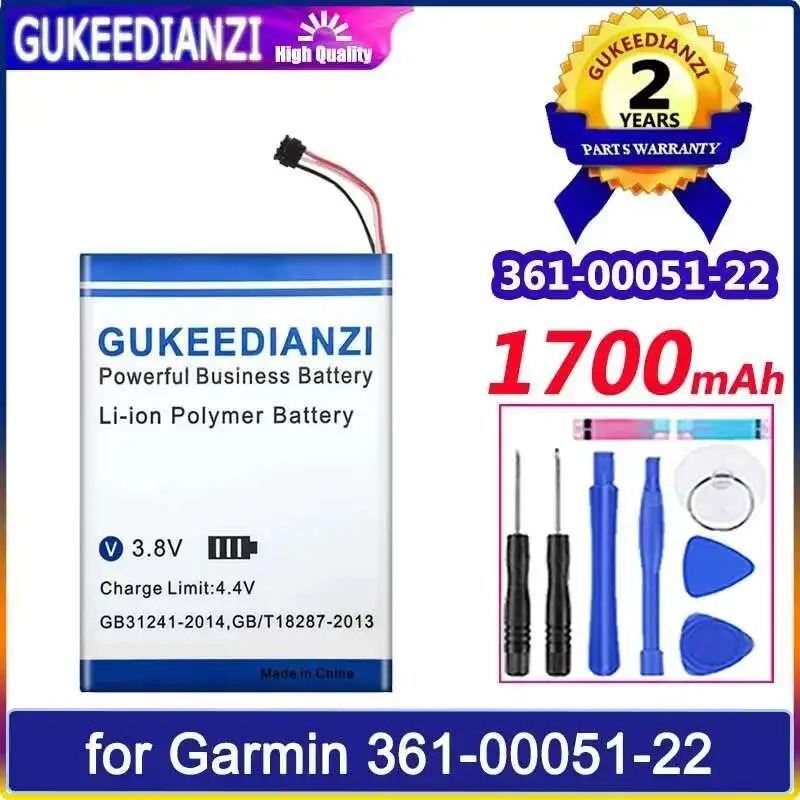 

Stable Gps Navigation Battery 1700Mah For Garmin 361-00051-22