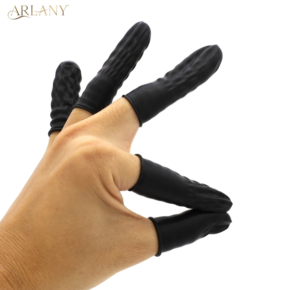 Safety Latex Protective Fingertip Finger Cover Tip Pads for Embroidery Knitting Sewing Protector Hair Extensions Accessories