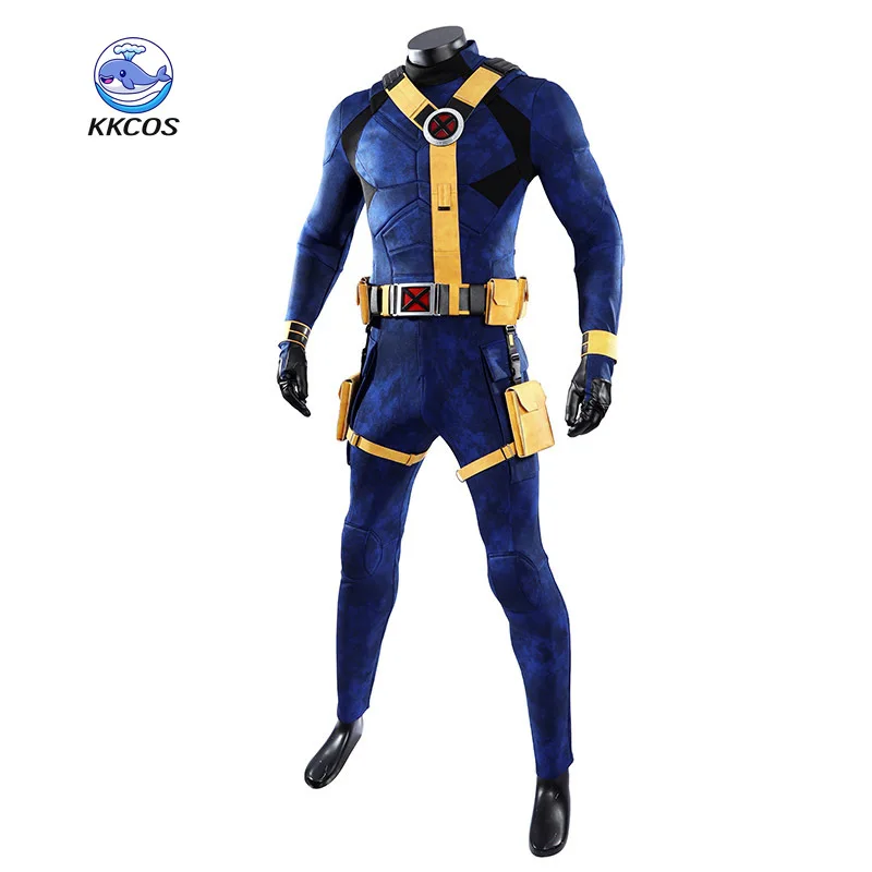 KKCos Doomsday Cyclops Scott Summers Cosplay Costume Men Handsome Outfit Full Set Halloween Carnival Party