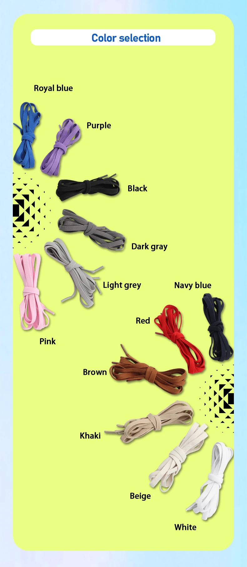 2 Paar 8mm Schnürsenkel ohne Binden, Schnürsenkel mit Druckverschluss, elastische Schnürsenkel für Sneaker, Kinder und Erwachsene, breite flache Schnürsenkel für Schuhe – Detail 4