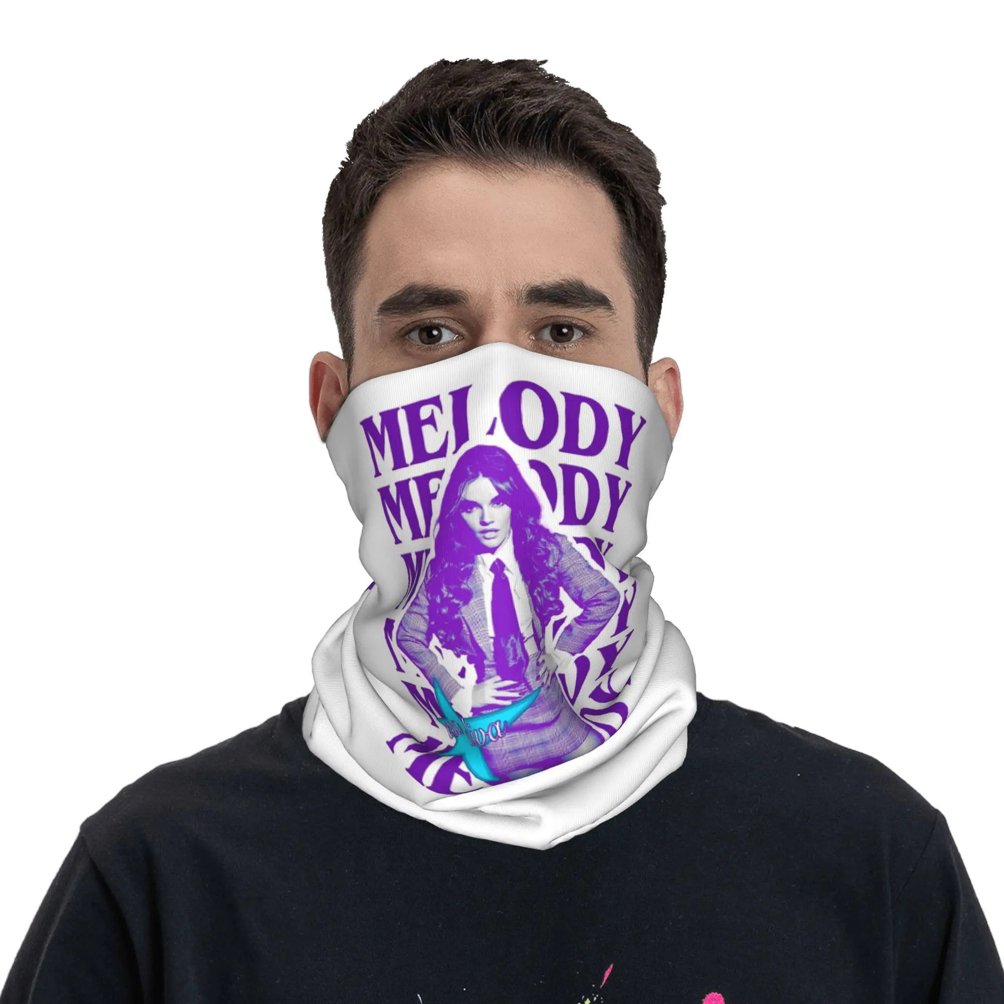 Melody Esa Diva Spain Eurovision Merch Bandana Neck Gaiter Printed Magic Scarf Face Mask Cycling For Men Women Adult All Season