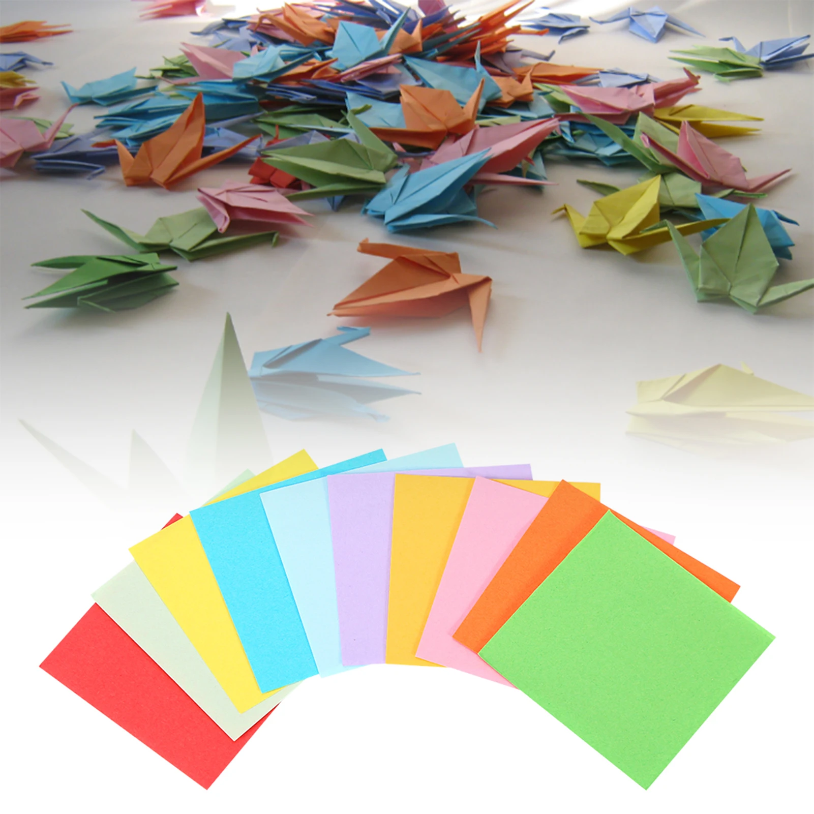 

520 Sheets 5x5cm Square Folding Paper Colorful Double Sided Origami Crane Craft Sheets For DIY Kids Arts and Crafts Projects