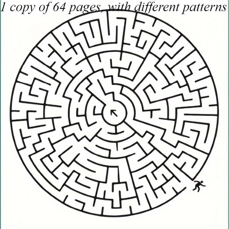 كتاب تدريب متاهة الدماغ المعزز - لغز تركيز الجذب للمراهقين