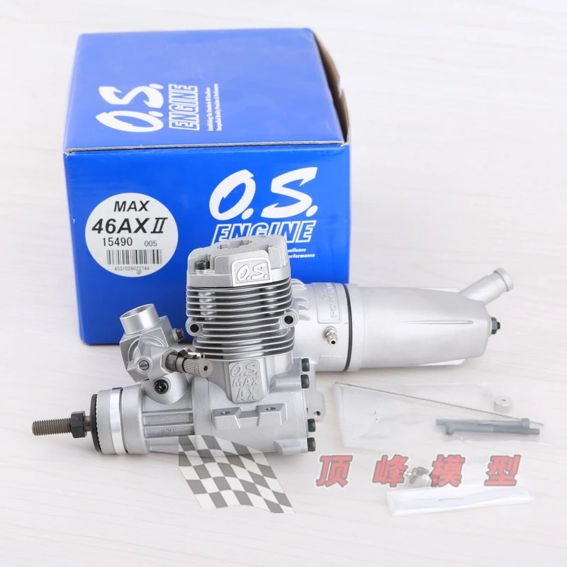 OS 46AX II 2-Stroke Glow Engine, Second Generation Methanol for RC Aircraft