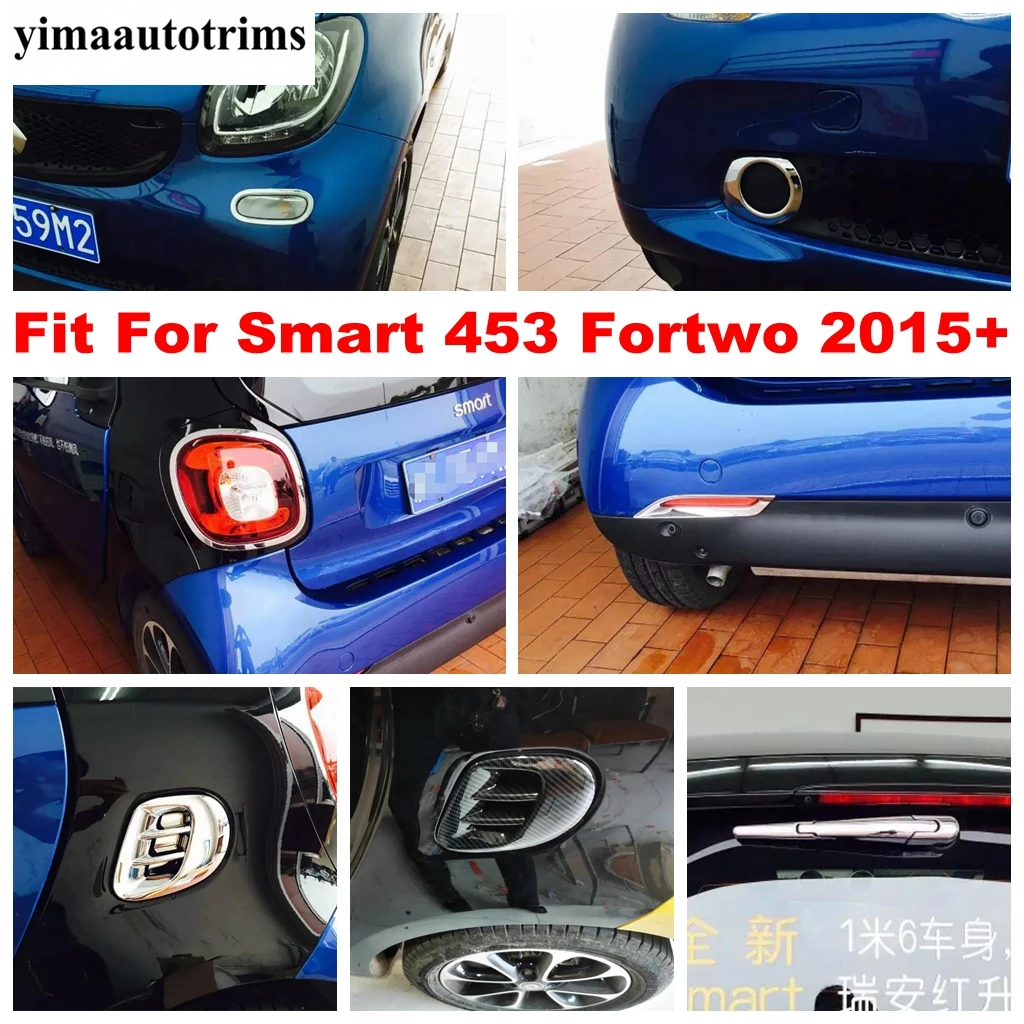 

Front Rear Fog Lamp / Window Wiper / Side Air Vent Outlet Leaf Broad Cover Trim ABS Accessories For Smart 453 Fortwo 2015 - 2020