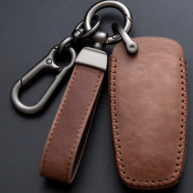 

2/3 Buttons Oli Leather Car Key Cover Case for Toyota Prius Camry Corolla C-HR CHR RAV4 Prado 2018 Keychain Accessories