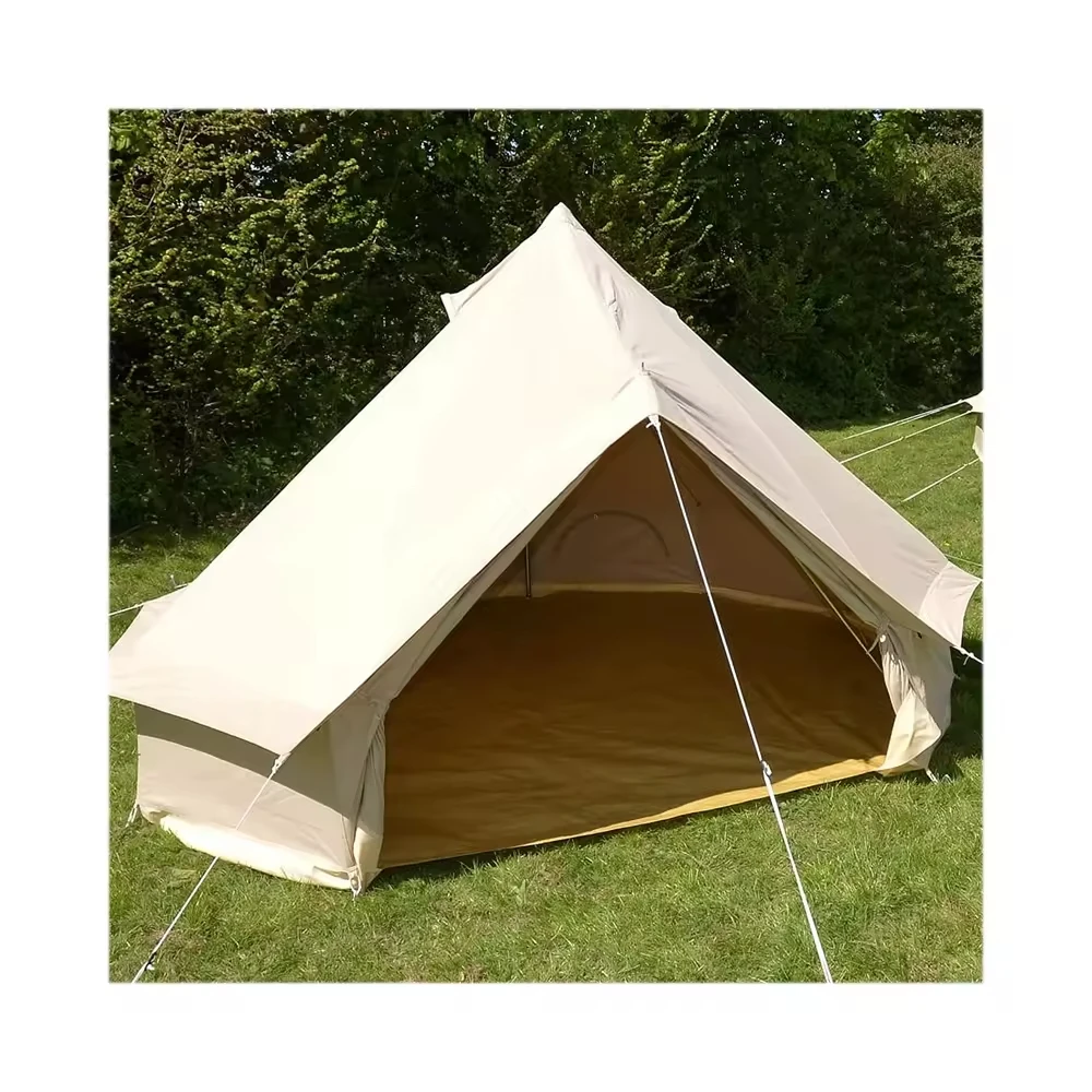 Manufacturer Sale  Outdoor Tent Custom Waterproof Tent Glamping Cotton Canvas Bell Tent for Camping