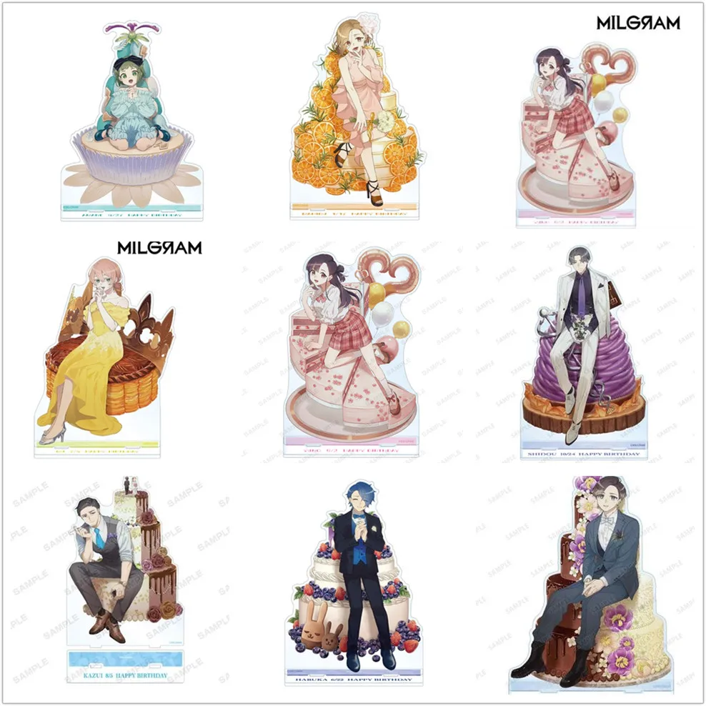 Anime MILGRAM AMANE HARUKA MIKOTO KAZUI SHIDOU Action Figure Doll Acrylic Stand Model Plate Happy Birthday Cosplay Toy for Gift