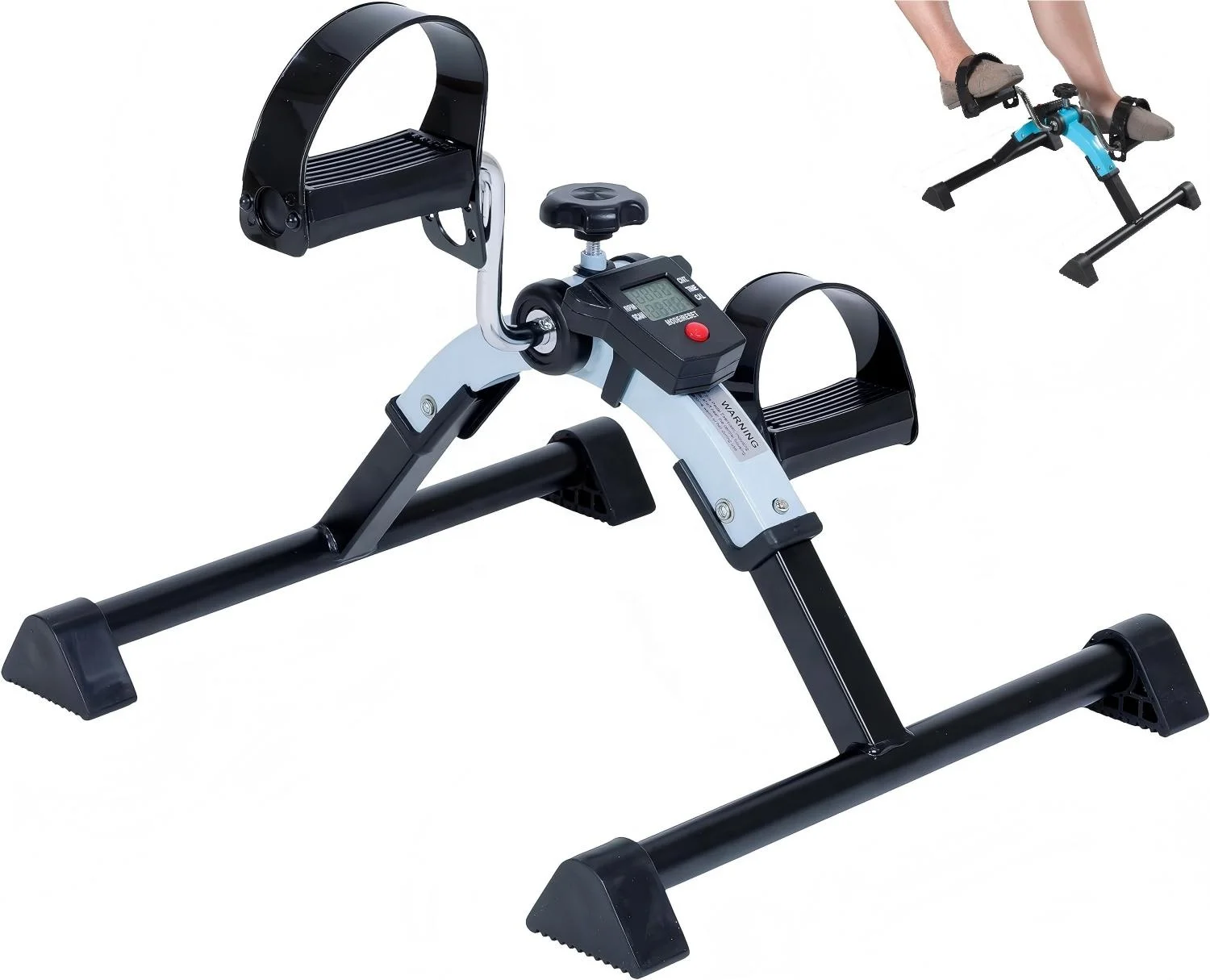 2026 Folding Pedal Exerciser Mini Exercise Bike Under Desk Bike Pedal Exerciser for Arms and Legs, Portable Desk Bike Peddler Ma