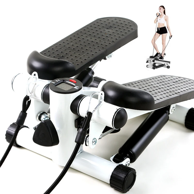 Bicycle Foldable Pedal Stepper Fitness Machine Slimming Treadmill Workout Step Aerobics Home Gym Mini Stepper Exercise Equipment