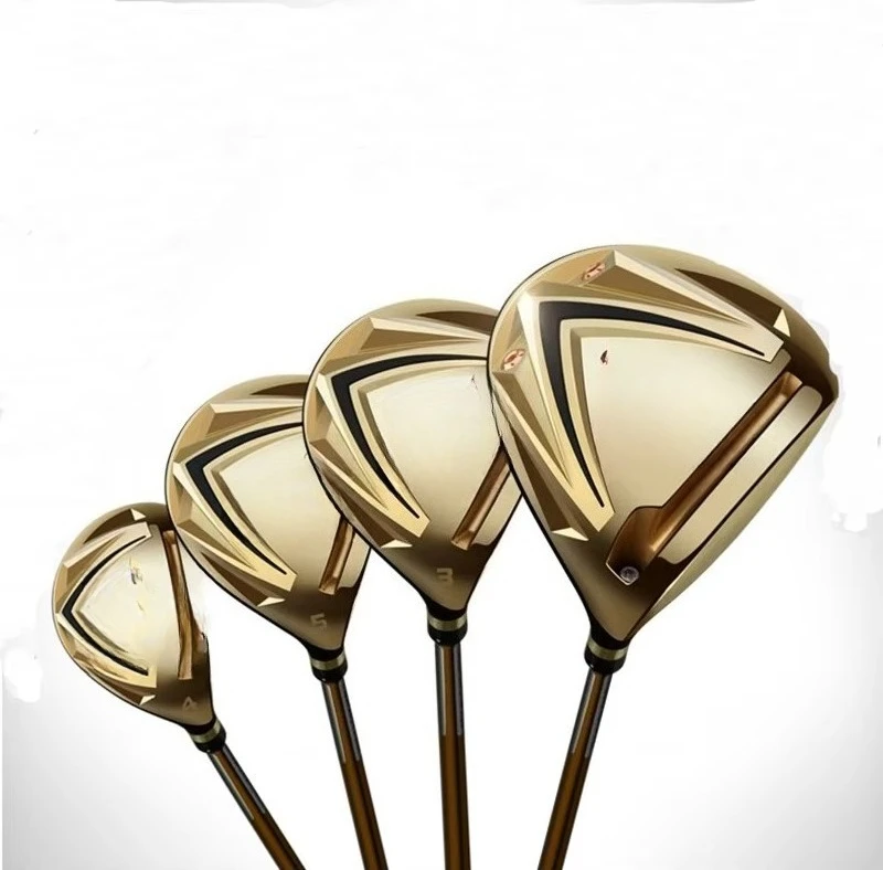 Special Custom Aluminum Black/Golden Golf Wood Club