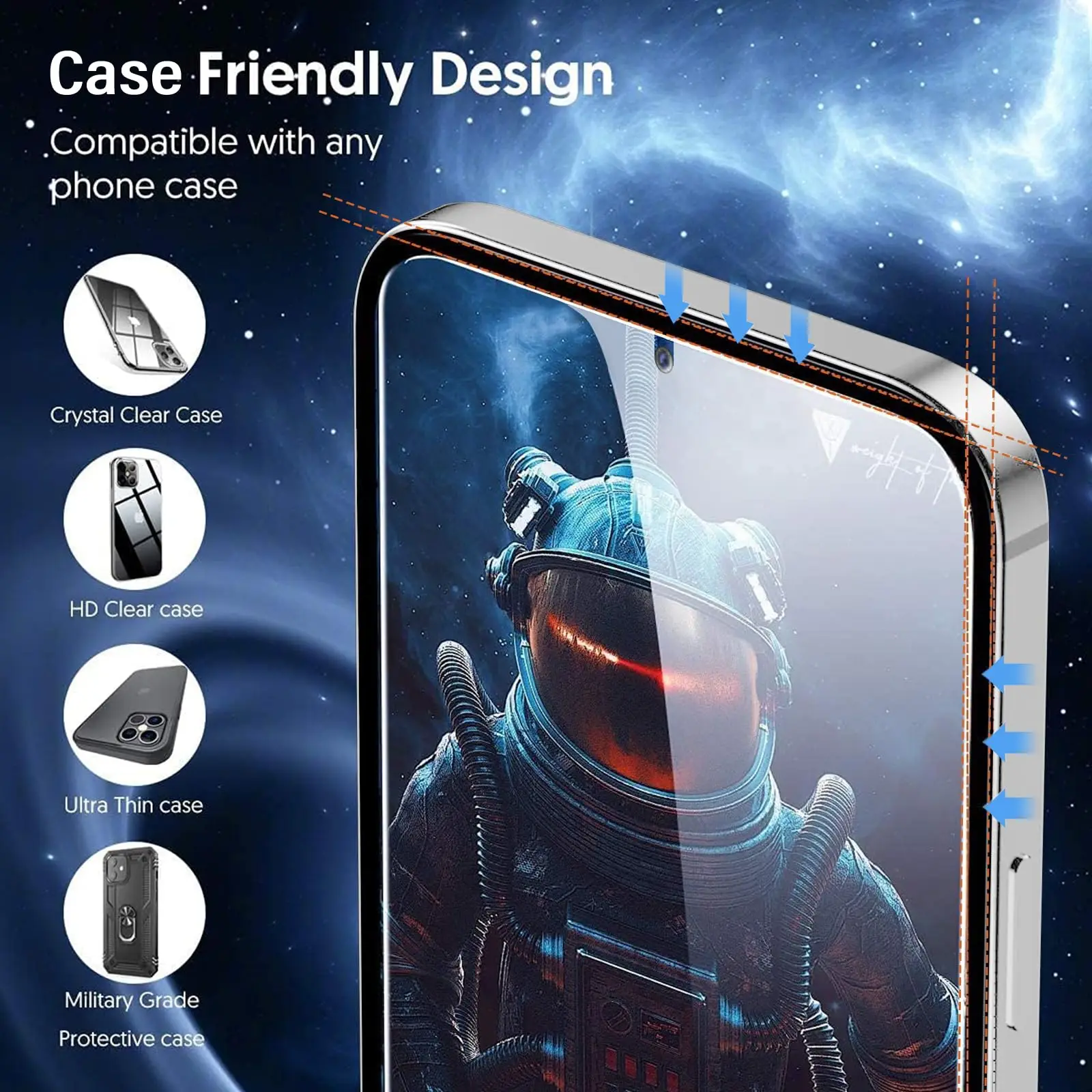 Anti Spy Screen Protector For Galaxy S23 Plus 5G Samsung Tempered Glass Privacy Peep Scratch 9H Case Friendly High Aluminum