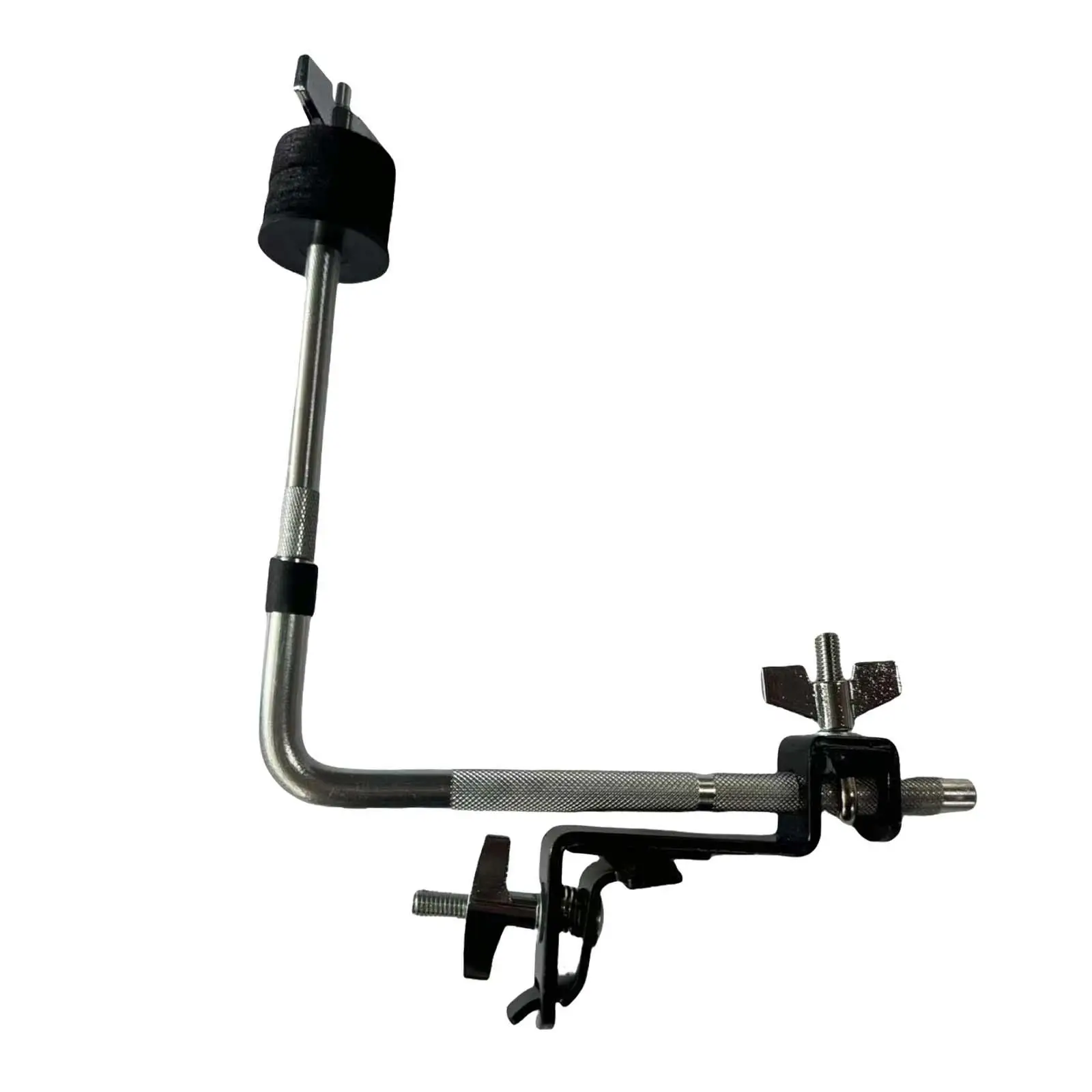 Drum Cowbell Clamp L Shape Cymbal Extension Mount Clamp Cymbal Arm Holder Drum Cowbell Mount for Drum Drummer Effects Cymbals