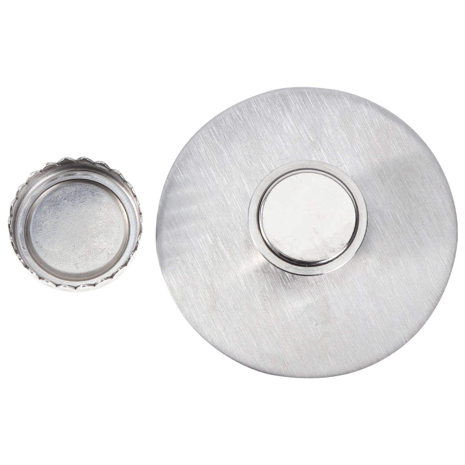 

5x5cm Creative Magnetic Soap Holders Bathroom Wall Hanging Soap Box Suction Cup Rack Silver Magnetic Soap Rack