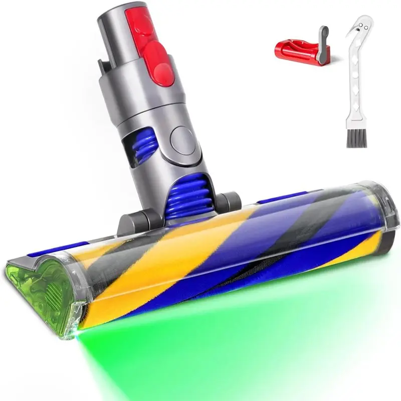 

B82B-Cleaner Head Replacement For Dyson V8 V10 V11 V15 Cordless Vacuum Cleaners, Soft Roller Head, For Thin Carpets, Hardwood