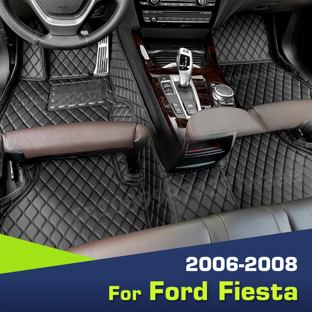 

Автомобильные коврики для Ford Fiesta 2006 2007 2008, индивидуальные автомобильные подкладки для ног, аксессуары для интерьера