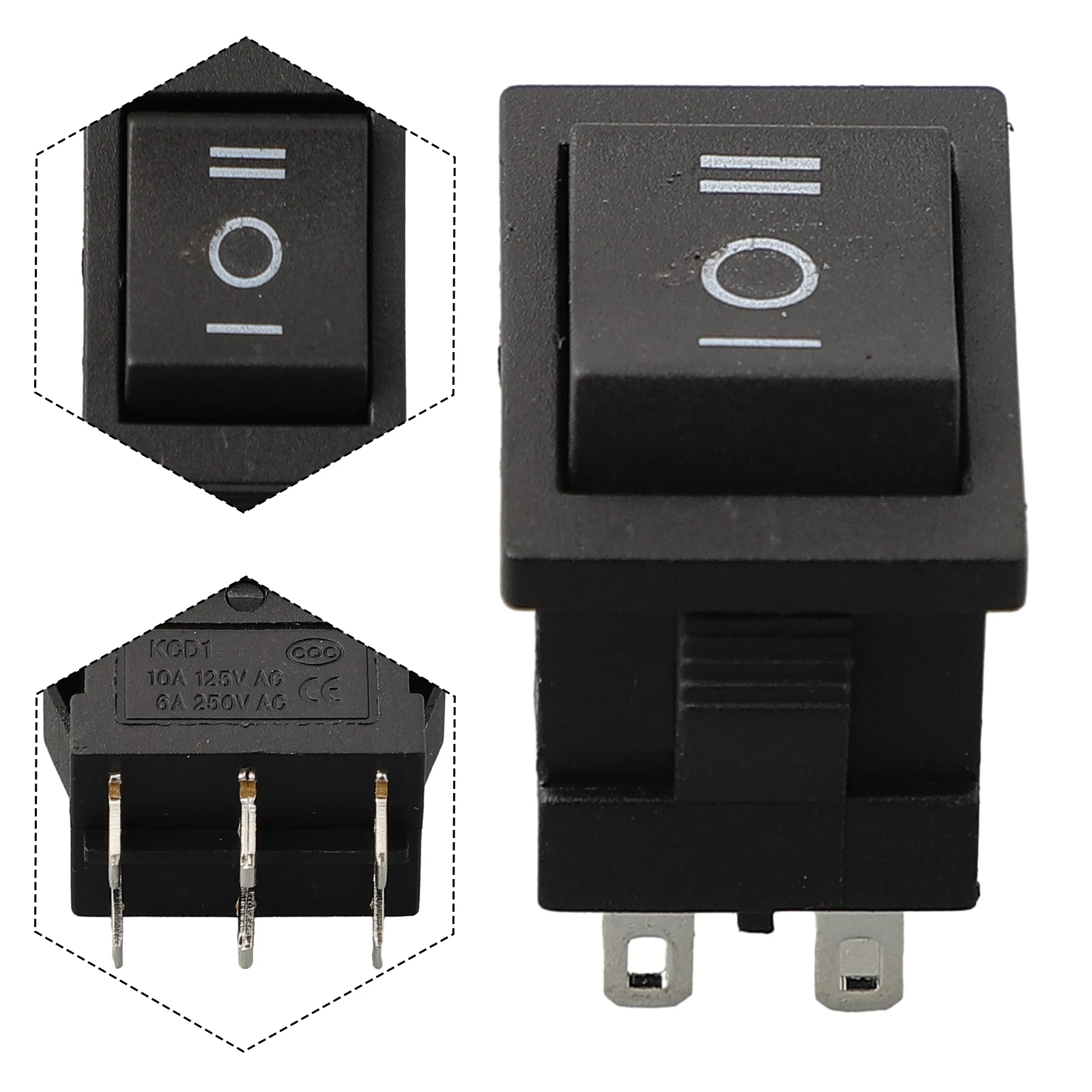 تشغيل/إيقاف الروك التبديل 6Pin 3Way كبير مستطيل 21x15 مللي متر 3A لتقوم بها بنفسك مشروع كهربائي 250 فولت 3A شريط مقاوم للماء الروك تبديل التبديل