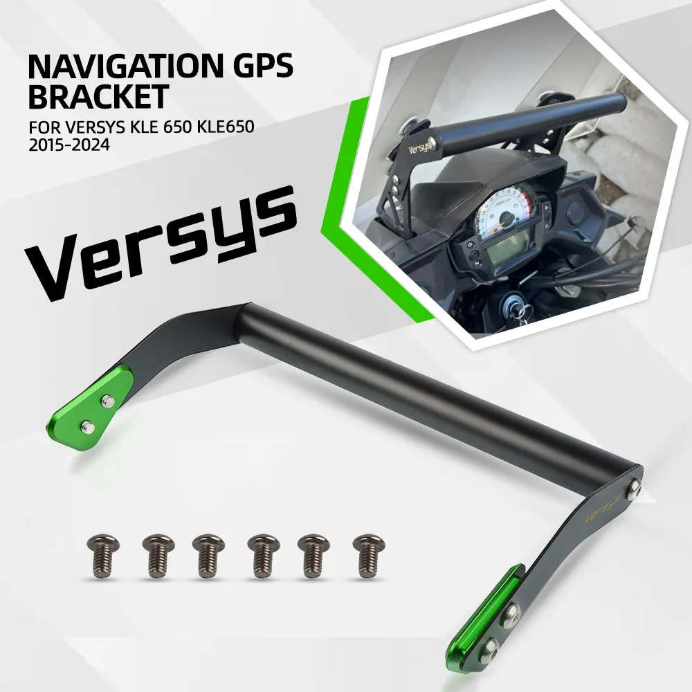 Versys 650 GPS Navigation Plate Bracket Accessories Phone Holder Support For KAWASAKI Versys KLE 650 KLE650 2015-2021 2024 2023