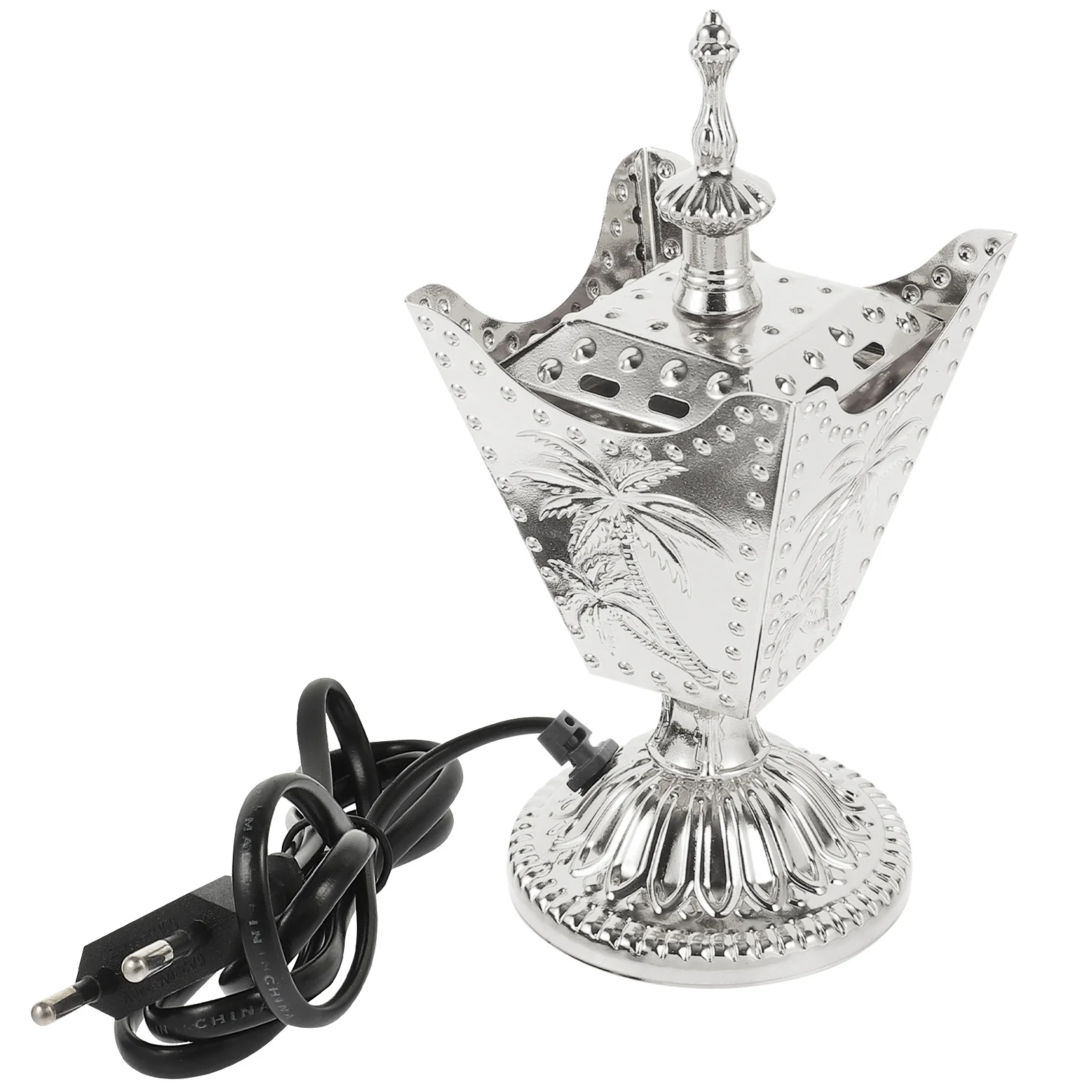 

Metal Incense Vintage Electric Censer Plug In Aroma Burner For Home Decor Relaxation Tabletop Ornament Portable Incense Stove