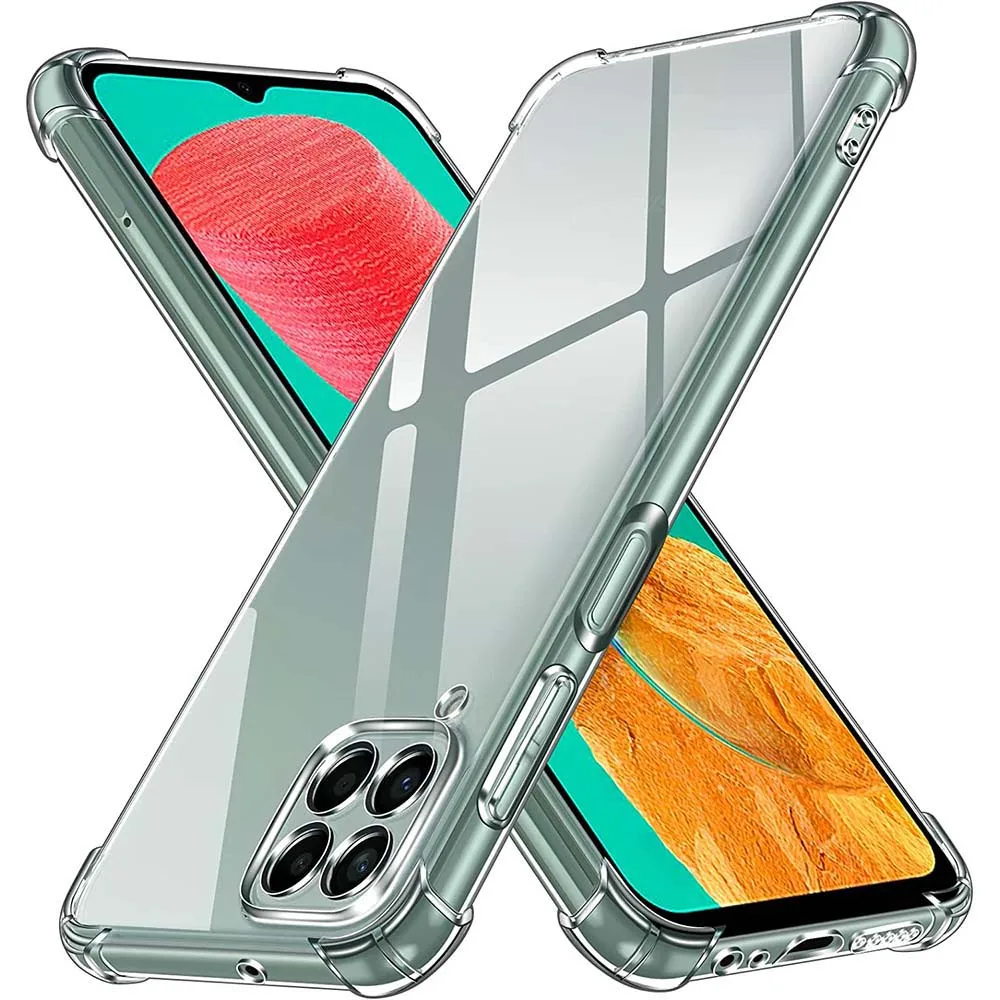 1.5MM Thick Air-Bag Clear Case For Samsung Galaxy M12 M22 M32 M42 M52 M51 M33 5G M53 M23 M13 4G Shockproof Soft Silicone Cover