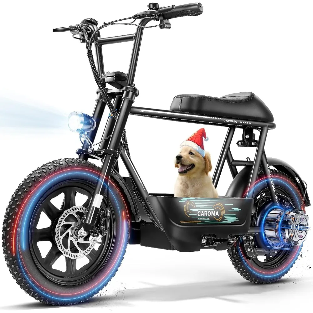 

Электросамокат Peak 1200W с сиденьем, 16*3 дюймов, с толстыми шинами, для любых дорог, до 48 км/ч, электромопед, настраиваемый