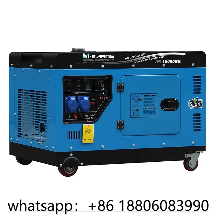 Hi-earns 11kw 14kva single cylinder patent design 1105F air cooled die·sel genset