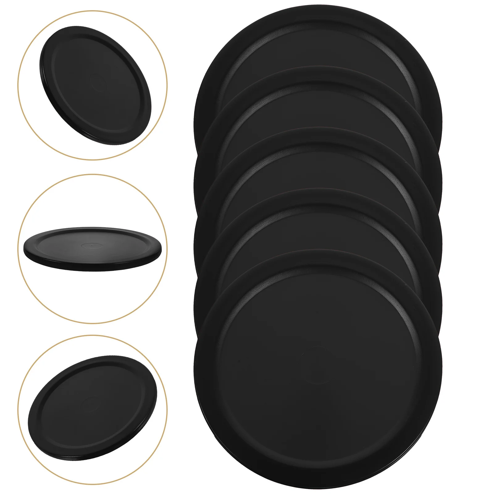 

5 шт. шайбы для воздушного хоккея, прочные пластиковые сменные настольные шайбы, гладкая скользящая поверхность для аксессуаров для игры в хоккей в помещении