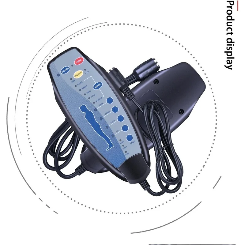 DT39 8 Female Pin Hand Remote Control Recliner Remote with Heat & Vibration Massage DN-03 for Power Lift Chair