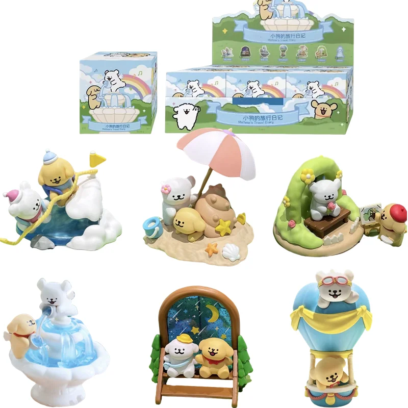 المالطية خط جرو السفر مذكرات أنيمي عمل أرقام الكرتون نموذج دمية المد اللعب سر صندوق أعمى لعب الأطفال هدايا عيد ميلاد