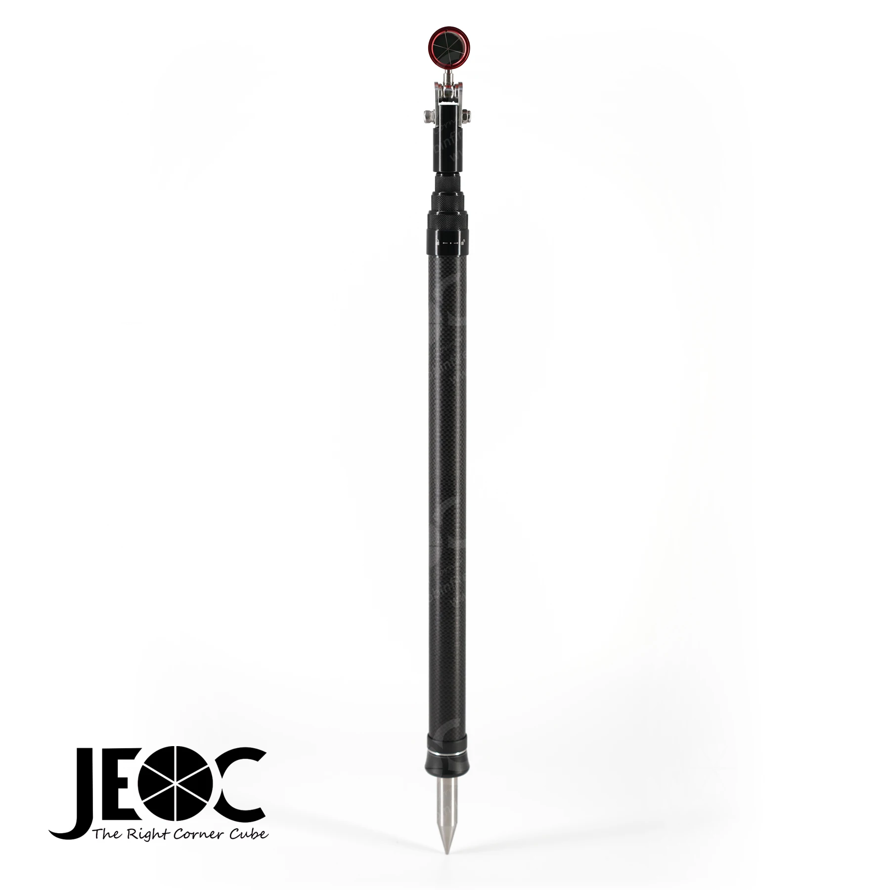 JEOC J-70Ex 0mm Offset Carbon Fiber Stick Prism, Mini Reflector with Telescopic Pole, Replacement of Myzox M-700S