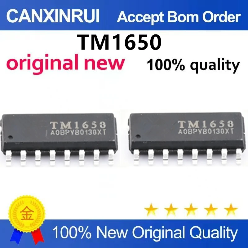 (5-100pieces)TM1650 (TA1809D) SOP-16 LED driver control IC chip with keyboard scanning interface