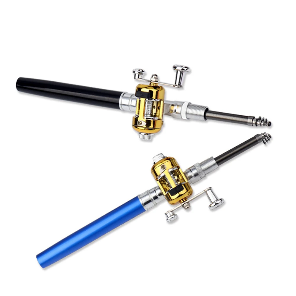 

Pen Fishing Rod Kit Metal Pocket Fishing Rod With Reel Mini Fishing Pole Reel Combo Telescopic Fishing Rod Spinning Reel Combo