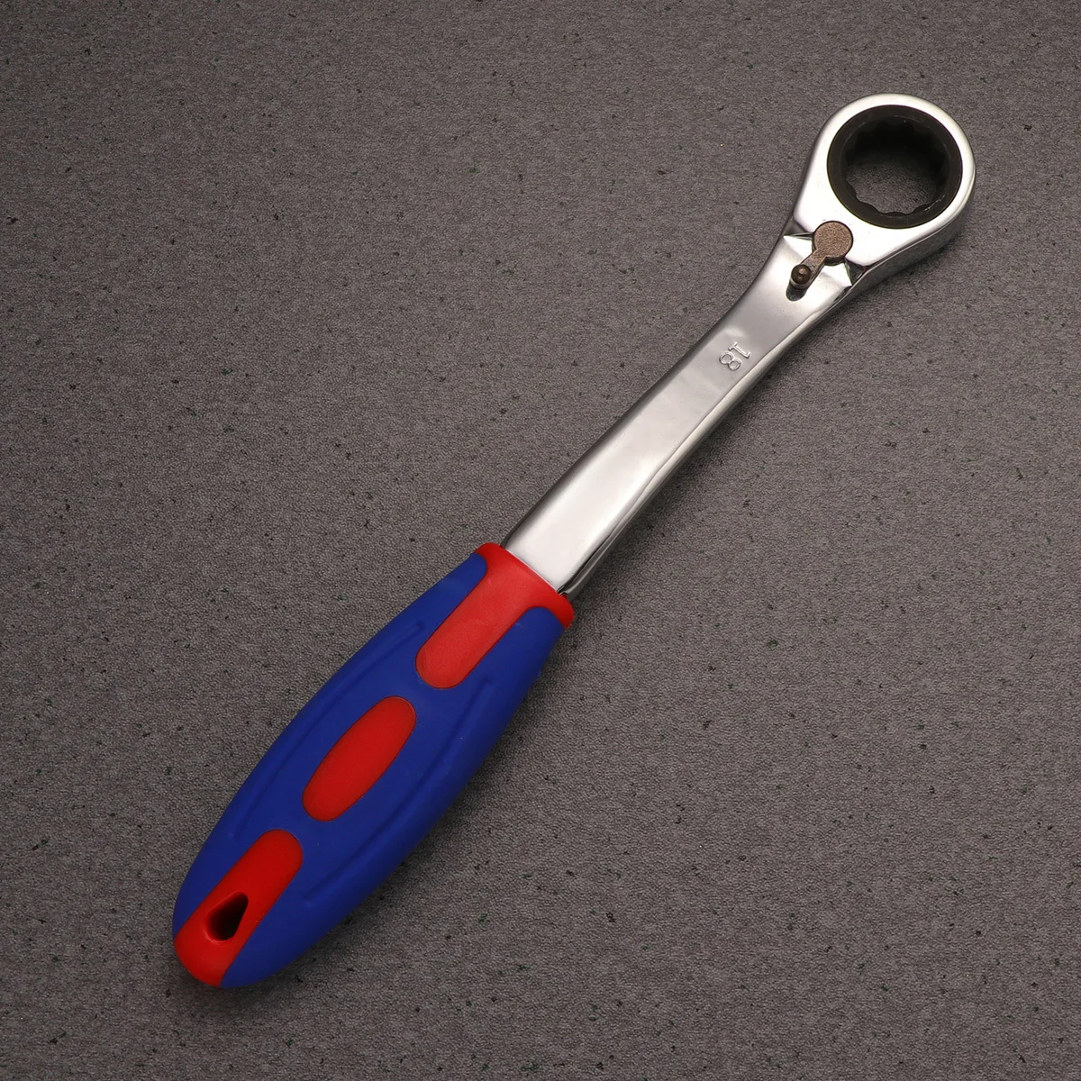 

18Mm Quick Release Ratchet Wrench Strong Alloy Steel Comfort Grip No More Tool Change Needed Ratchet Spanner for DIY and