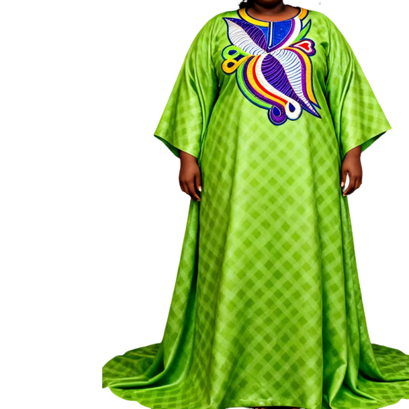

Bazin Riche Party Dress Custom Tailored African Elegance for Cocktail Baby Shower Festive Celebration New Season