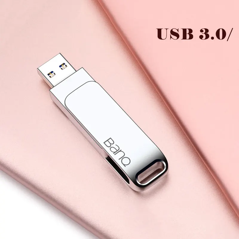 BanQ MAX USB Flash Drive 64G Metal Pendrive High Speed USB3.0 Memory Stick 128G pen Drive Real Capacity 256G USB Flash U disk32G