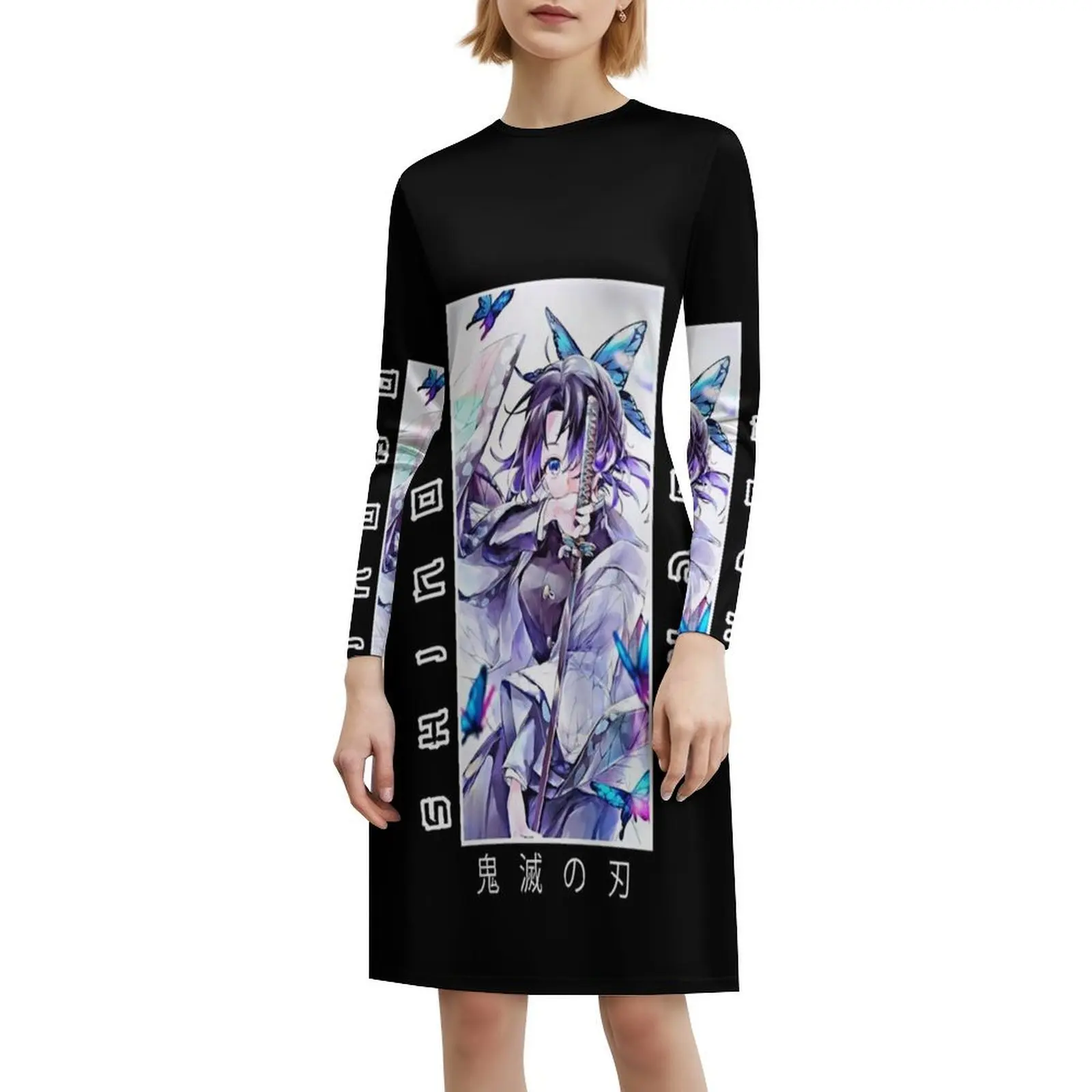 Копия шикарного платья в стиле бохо Demon-Shinobu, элегантное модное пляжное платье для свадебной вечеринки, Demon Demon Shinobu, аниме Demon Shinobu, женское