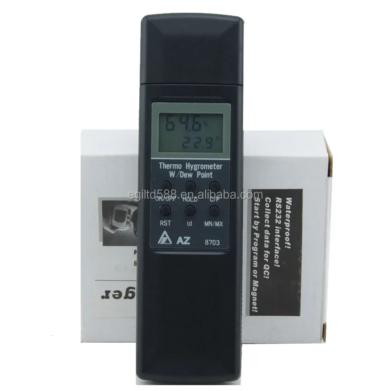 AZ-8703 Digital PortableTemperature Meter Hygrometer Dew point Tester Psychrometer