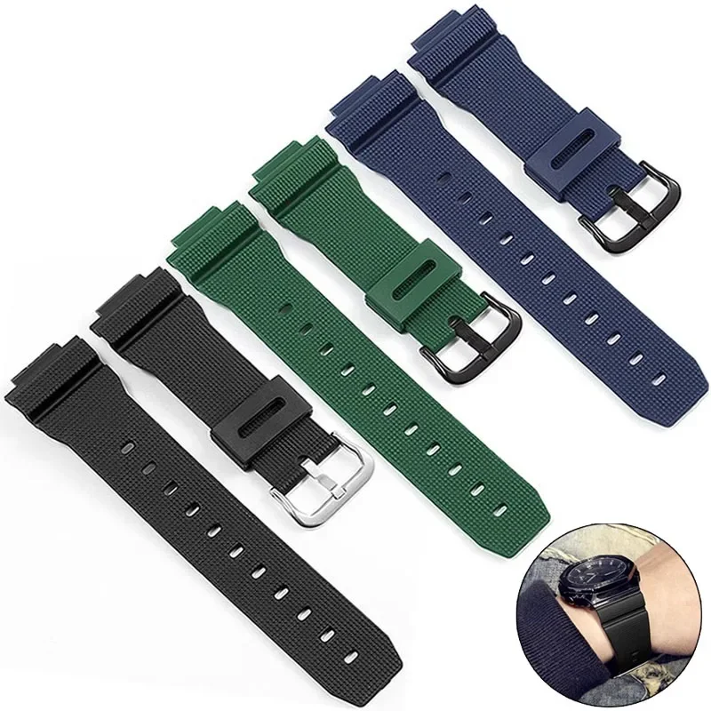 For Casio G-SHOCK GM-2100 GA-2100 GWM-5610 DW-5600 6900 Series Strap Men Modified Silicone Rubber Resin Watch Band Bracelet 16mm