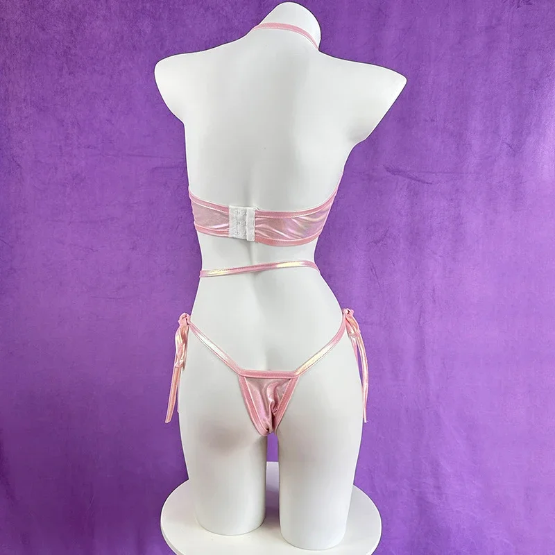 Anime Cyberpunk Rabbit Girl Costume Cosplay abiti donne adulte Hot Sexy Pink Laser Underwear uniforme accessorio per feste di Halloween