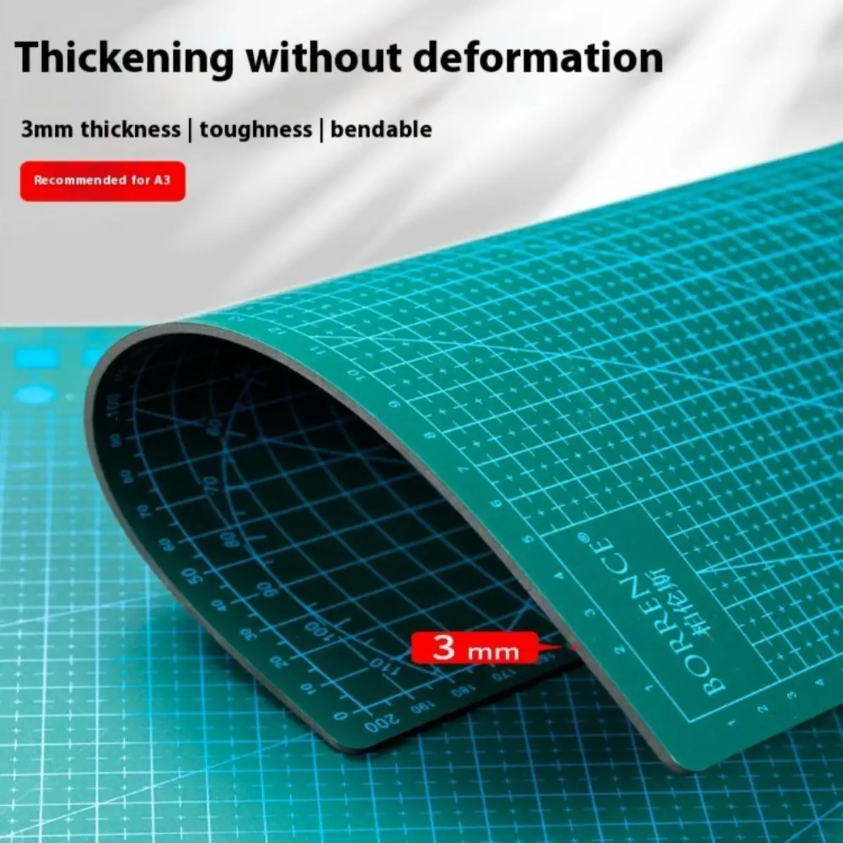 PVC SelfHealig Cutting Mat,3mm Thickening Double-Sided Multifunction DIY Desktop Protector Mat Plate Tool Stationary Supplies