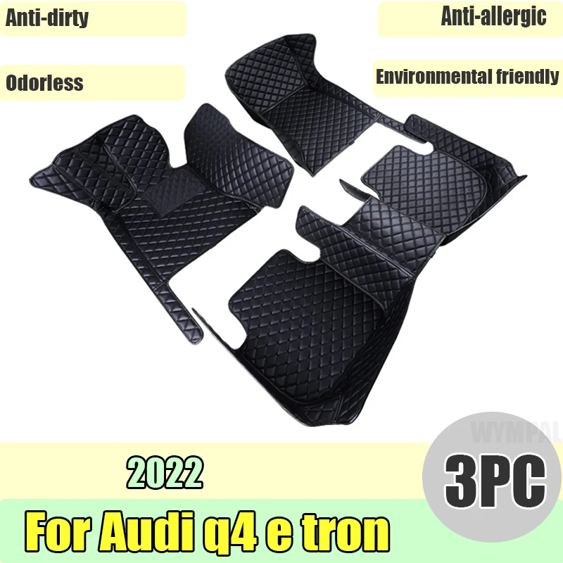 Car Floor Mats For Audi q4 e tron 2022 DropShipping Center Auto Interior Accessories Leather Carpets Rugs Foot Pads