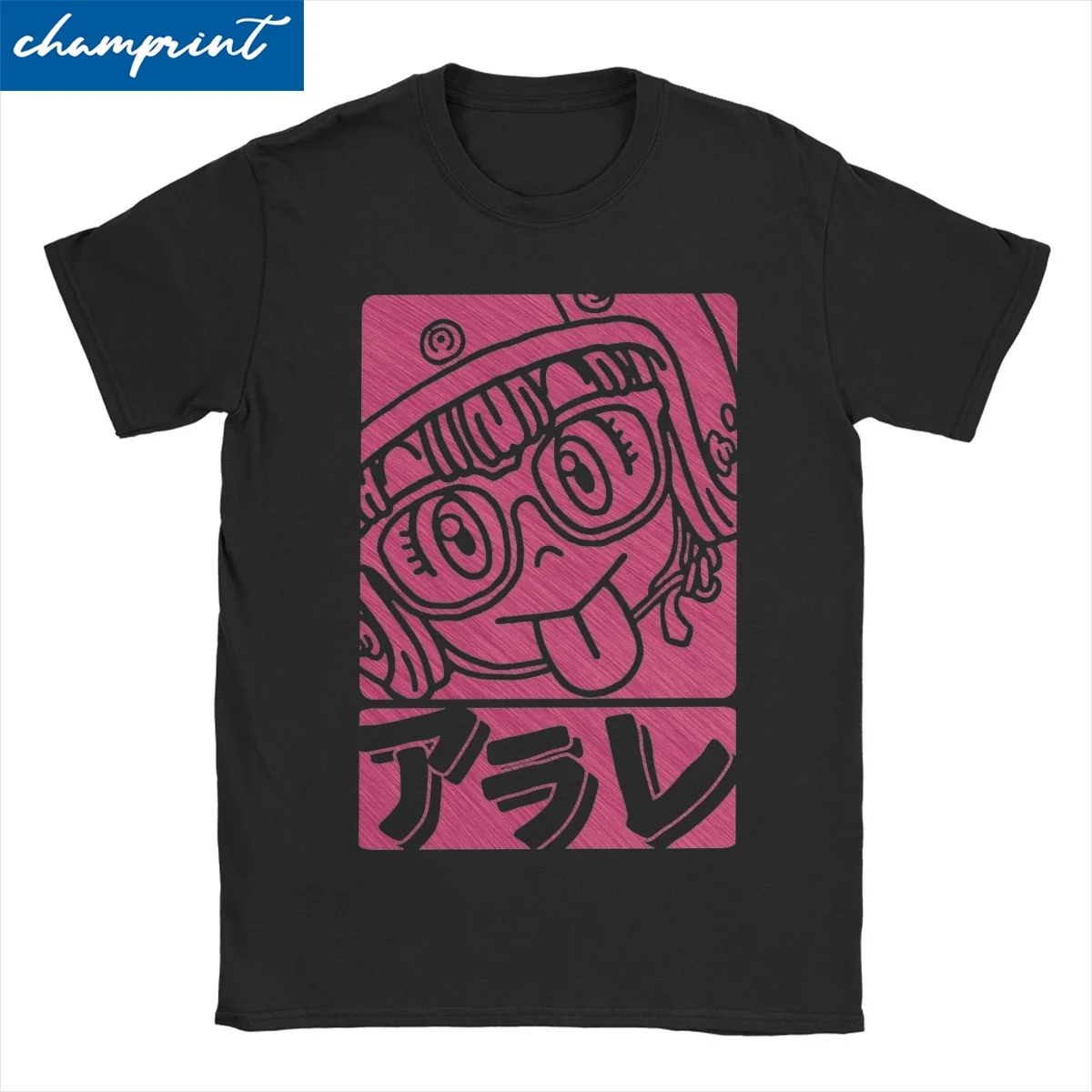 Arale Anime Cute Men Women's T Shirt Dr Slump Unique Tee Shirt Short Sleeve Crewneck T-Shirts Pure Cotton Printing Clothes