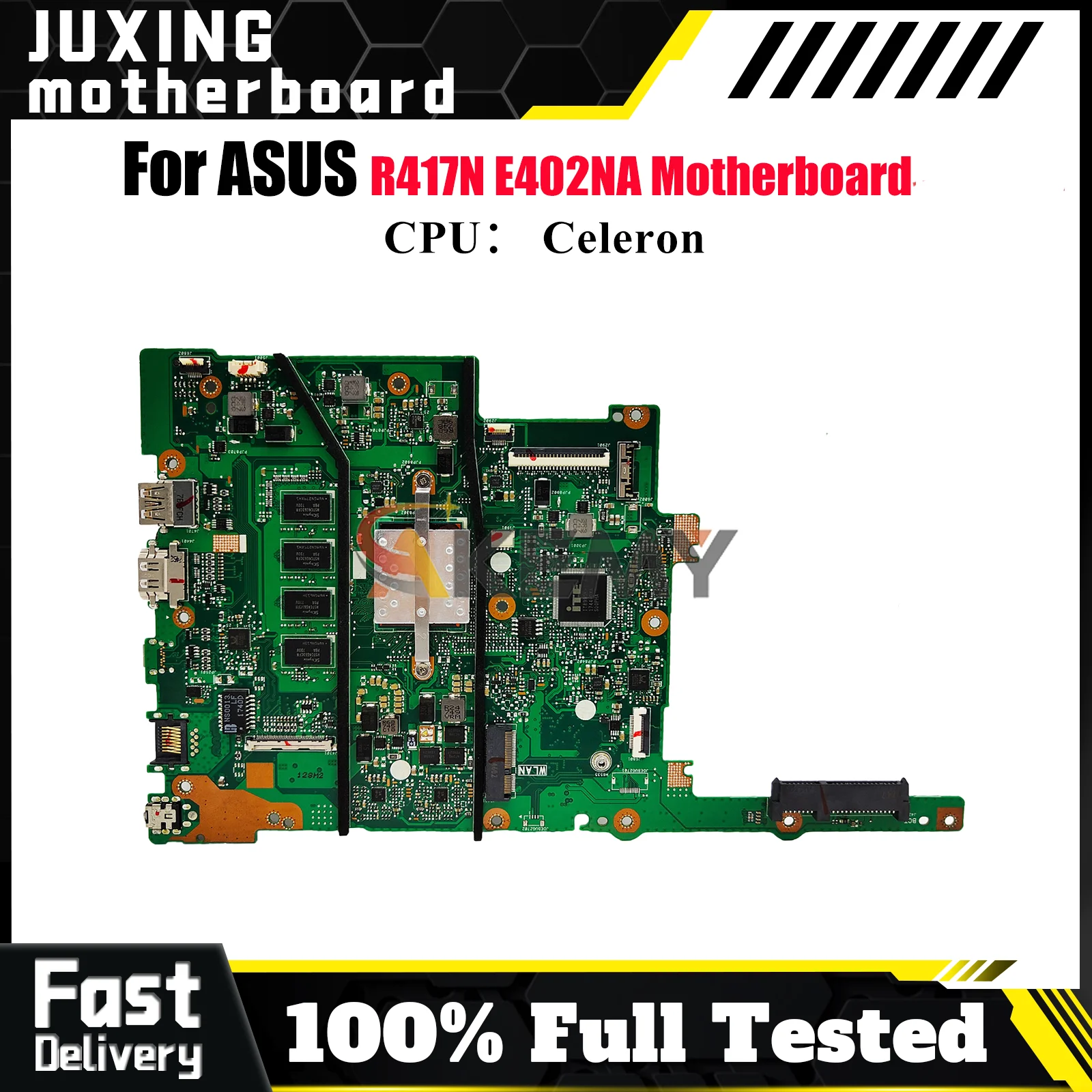 

E402NA Laptop Motherboard For ASUS EeeBook R417N E402N E402NA Notebook Mainboard With Celeron CPU 100% tests OK fast shipping