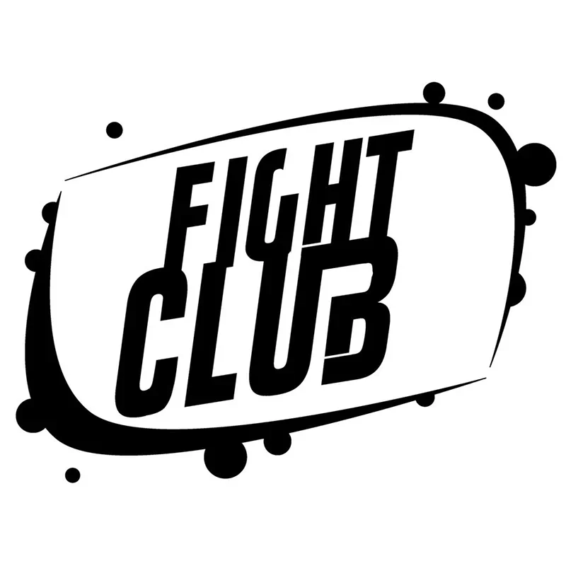 

Fight Club logo design, car windows, bumpers, motorcycle accessories decoration, vinyl fashion car stickers