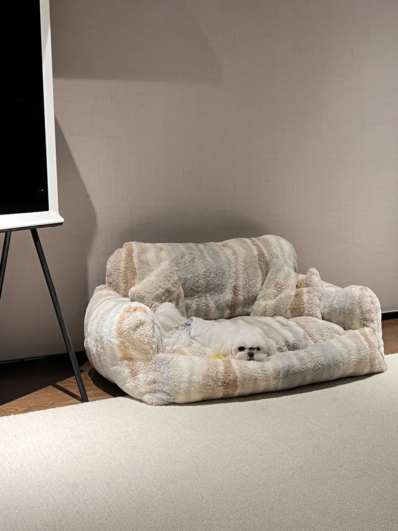 Pet sofa bed lazy wind does not deform cats and dogs oversized pet nest free throw pillow non-partial package SF Express