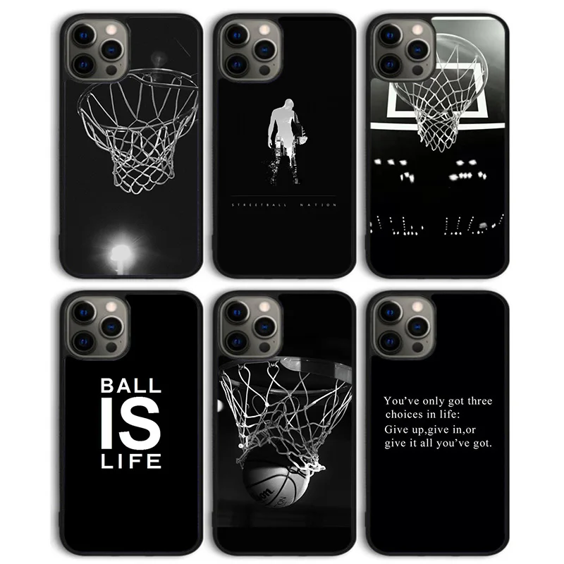 Basketball Ball Phone Case Back Cover for iPhone 16 15 SE2020 14 13 11 12 Pro Max mini XS XR X PlusS Shell Coque