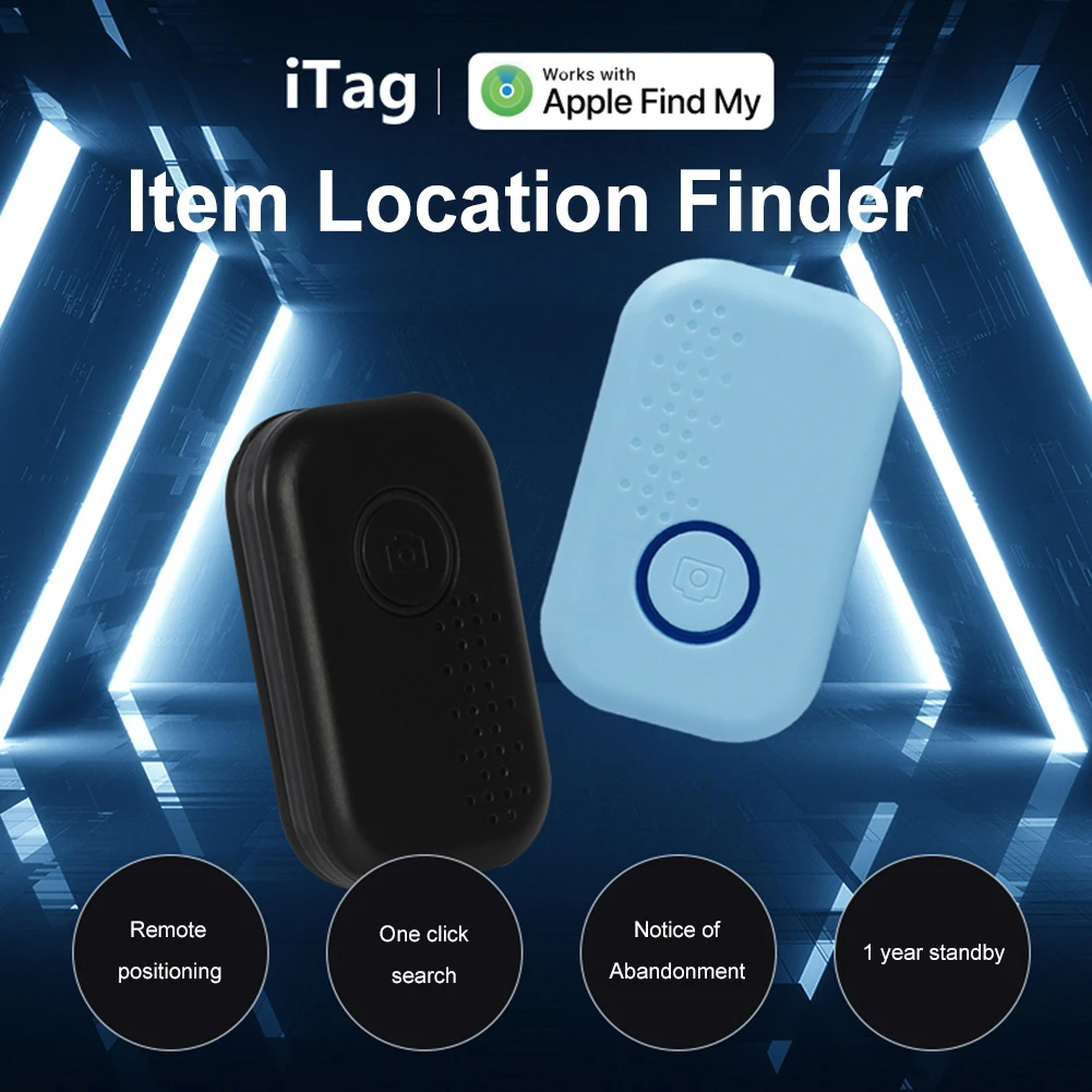 Mini Smart Tracker Bluetooth Key Locator, GPS, faixa reversa, dispositivo perdido, telefone móvel, animal de estimação, crianças, IOS System, Apple Find, My